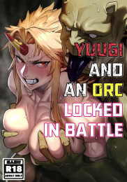Yuugi and an Orc Locked in Battle